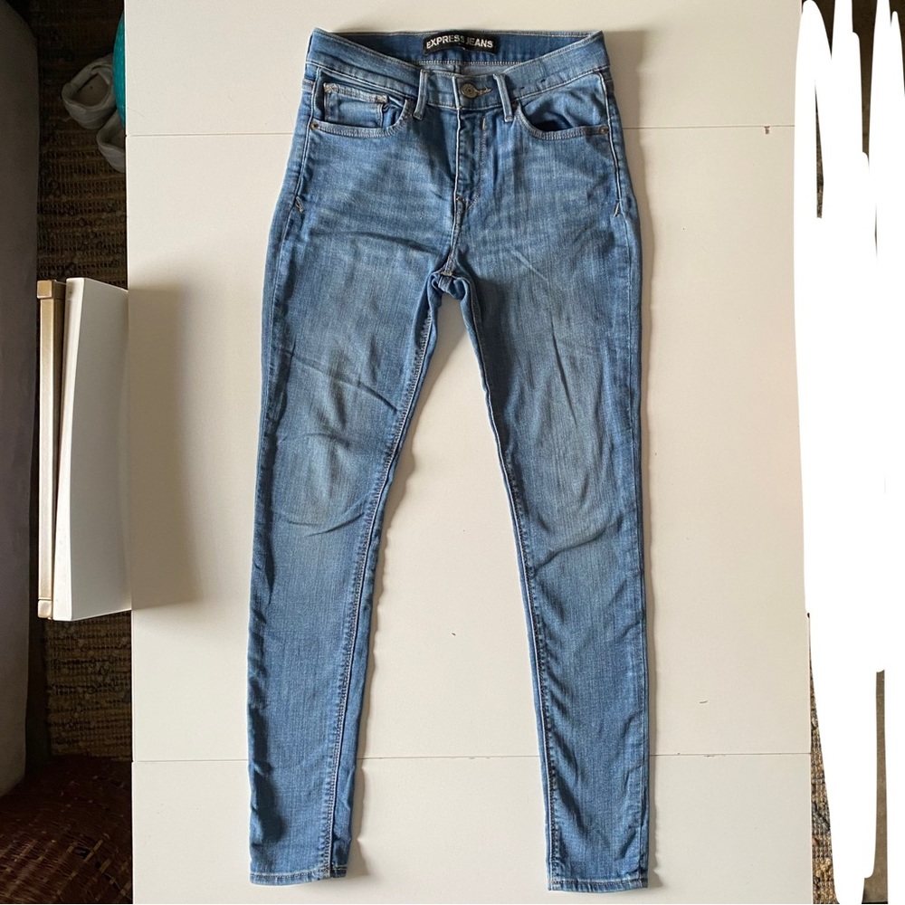 Express Midrise Skinny Jeans